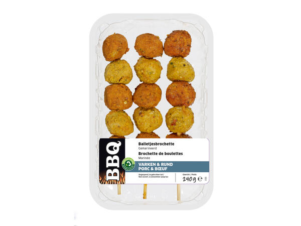 Mini-brochettes de boulettes