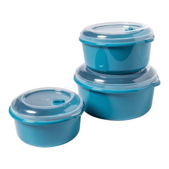 HOME CREATION KITCHEN(R) 				Boîtes pour micro-ondes, 3 pcs