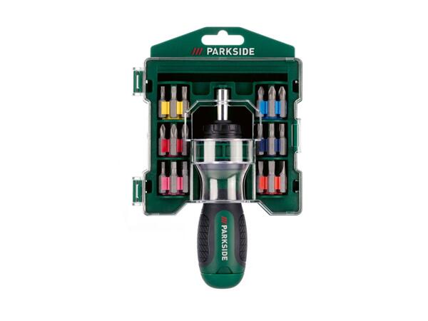 Parkside Ratchet Screwdriver Bit Set