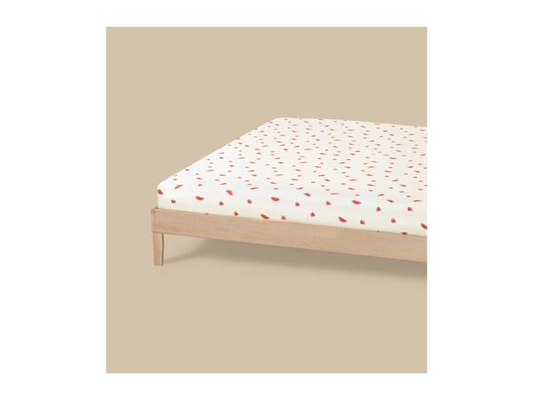 Jersey Fitted Bed Sheet With Watermelon Pattern - King