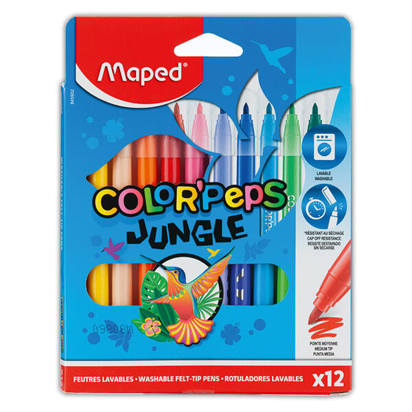 Filzstifte COLOR'PEPS Jungle 12er-Set