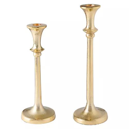 2 Pack Candle Holder, Gold Taper