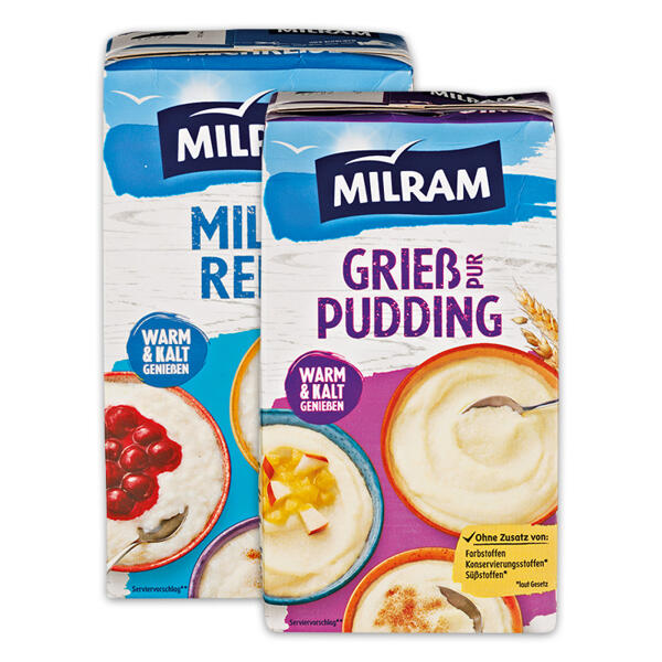 Milchreis / Grießpudding