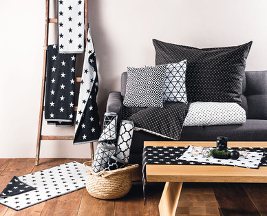 MY LIVING STYLE Frottier-Serie/Badematte „Black and White"