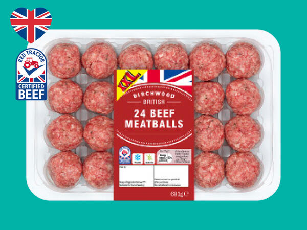 Birchwood 24 British Beef Meatballs Lidl Great Britain Specials