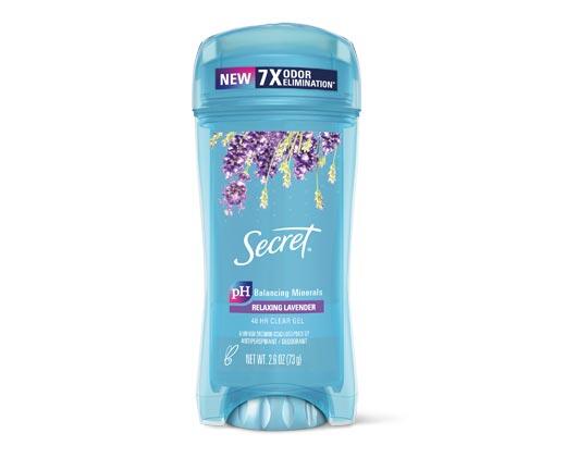 Branded Secret or Gillette Clear Gel Deodorant