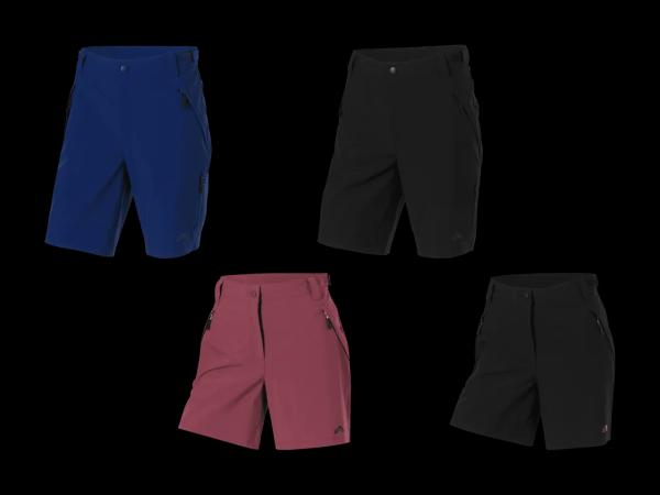 Damen/Herren 2-in-1-Fahrradshorts