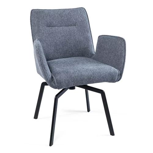 Stuhl Grau mit Drehfunktion