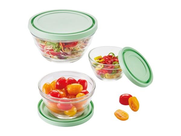 Livarno Home Green Glass Bowl Set - 5 Pack