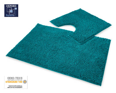 Microfibre 2 Piece Bath Mat Set