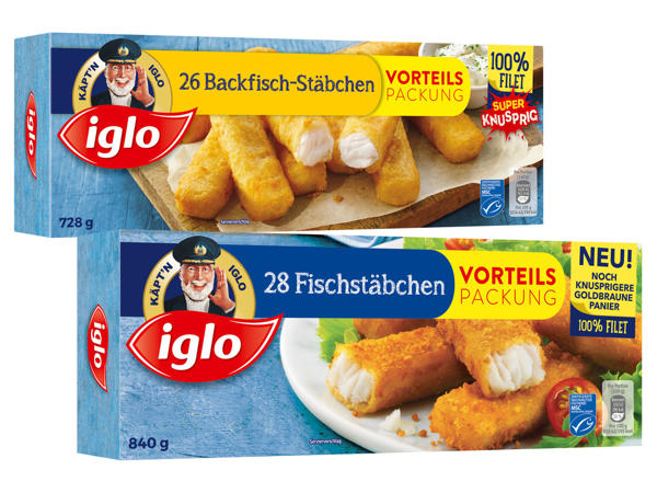 IGLO Backfischstäbchen/Fischstäbchen