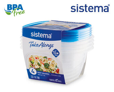 SISTEMA Take Alongs Square 4pk