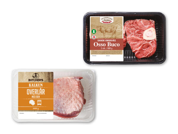 Kalkunoverlår eller dansk Osso Buco