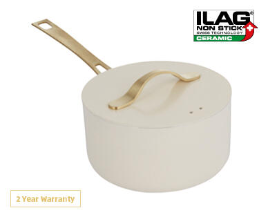 Ceramic Non-Stick Saucepan with Lid 18cm