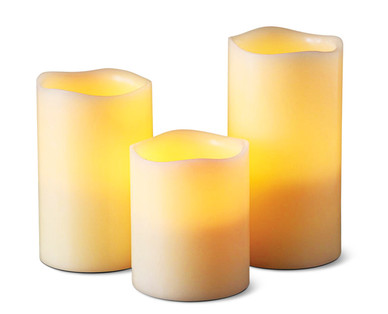 Huntington Home 3-Piece Flameless Candle With Timer