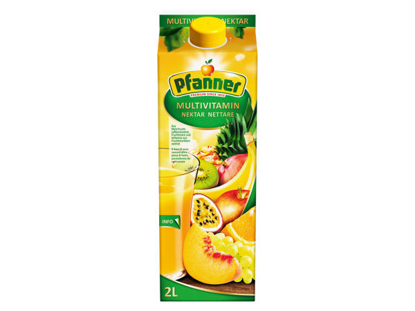PFANNER Multivitaminnektar/ Waldbeerfruchtsaftgetränk 2 Liter