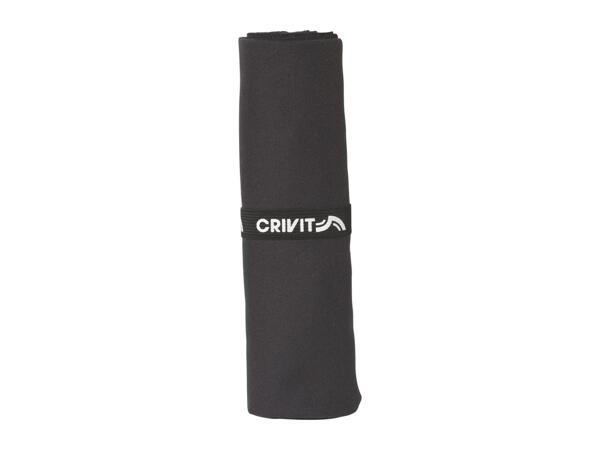 Crivit Black Microfibre Towel