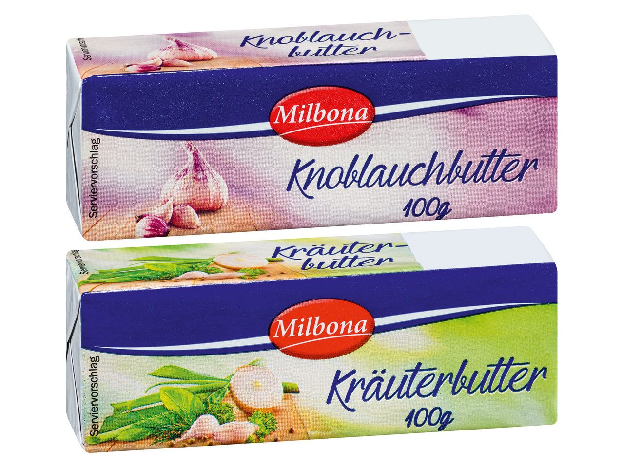 MILBONA Kräuter- oder Knoblauchbutter