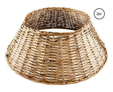 2pc Wicker Tree Collar