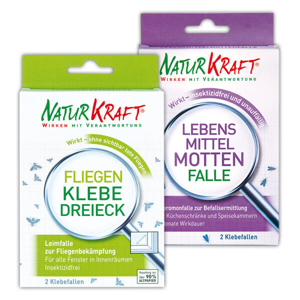 Fliegen Klebedreieck / Lebensmittel Mottenfalle