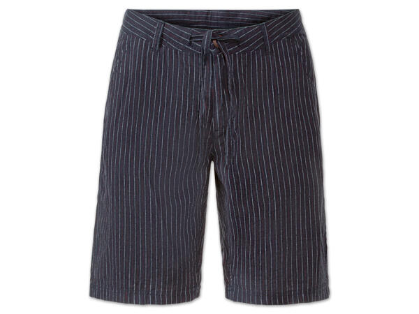 Herren Leinen-Bermuda