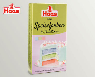 HAAS Speisefarben in Pastelltönen