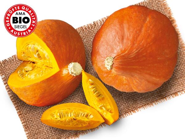 Bio Speisekürbis Hokkaido aus Österreich