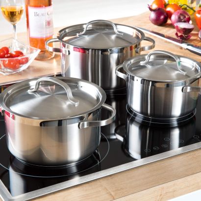 Casseroles, 3 pcs