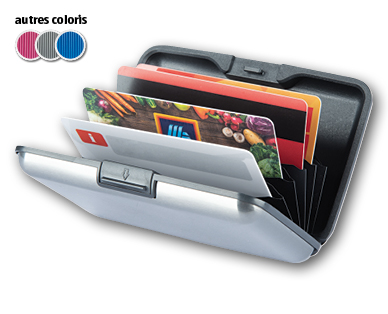 Porte-cartes en aluminium