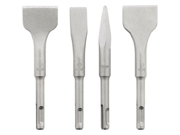 Hammer drill bits or chisel set
