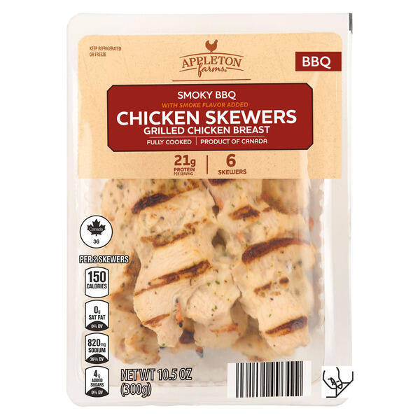 Appleton Farms Smokey BBQ Chicken Skewers