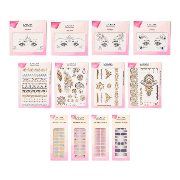 LACURA(R) Bijoux pour le visage et décorations d'ongles