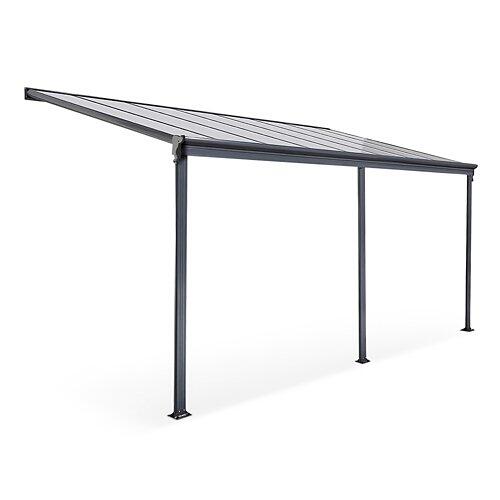 HOME DELUXE Terassenüberdachung Solis, grau, 495x303