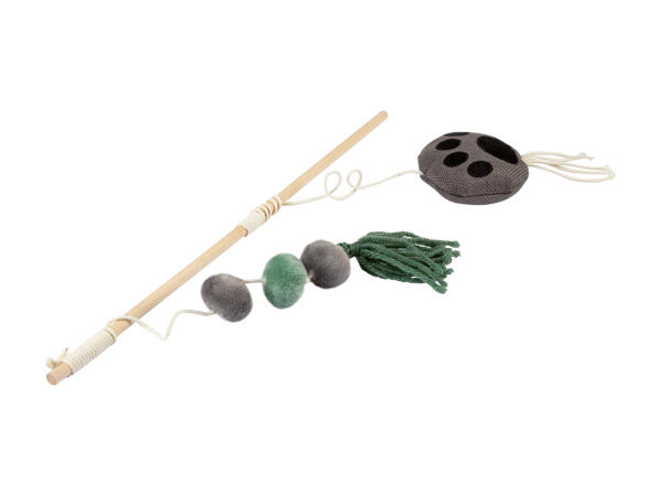 Canne à pêche pour chat