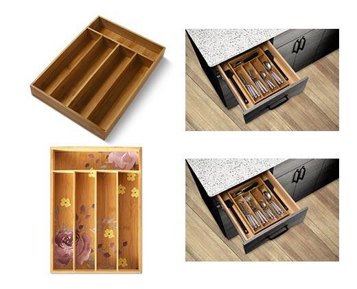 Huntington Home 
 Bamboo Kitchen Organizer