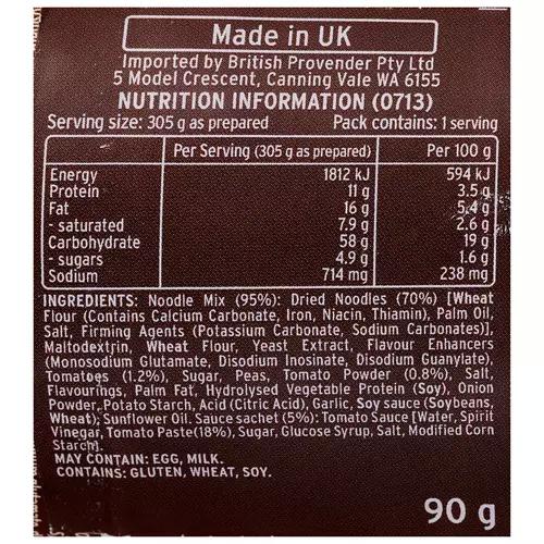 Beef & Tomato Flavoured Pot Noodle 90g