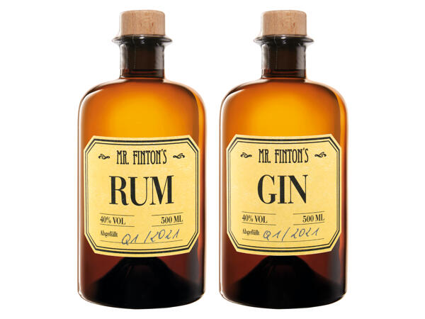 Mr. Finton‘s Gin, Rum oder Vodka