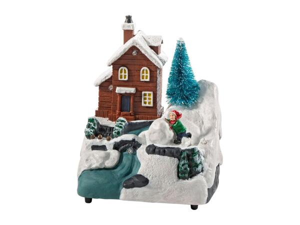 Livarno Home Small Animated Christmas Scene with LEDs & Music