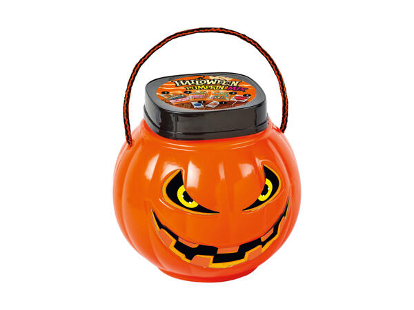 Plastic Pumpkin filled with Sweets