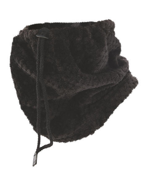 Black Teddy Fleece Neck Warmer