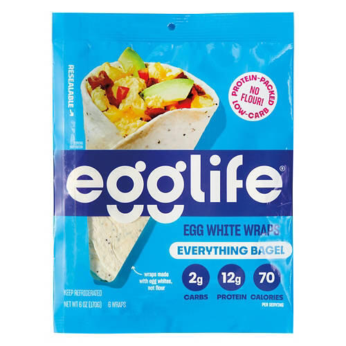 Everything Bagel Egg White Wrap, 6 oz