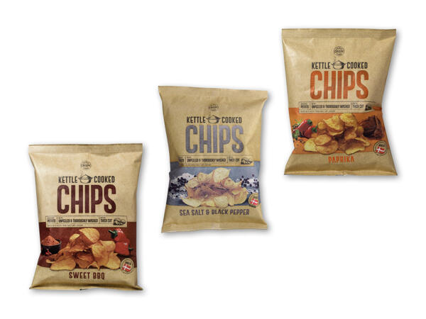Taffel eller Kettle Cooked chips