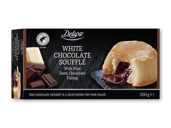 DELUXE Hvid chokoladesoufflé