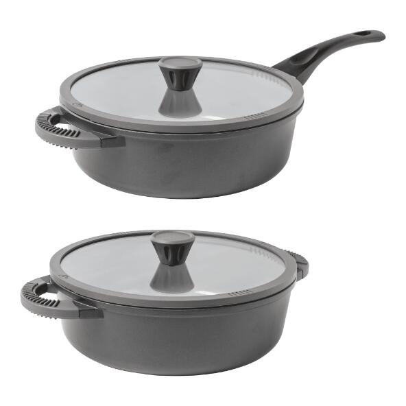 CROFTON(R) 				Gussaluminiumpfanne mit Deckel, 28 cm