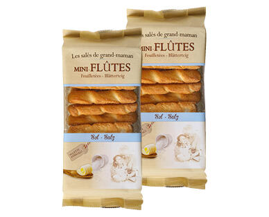 MINI BLÄTTERTEIGSTENGEL BUTTER SALZ
