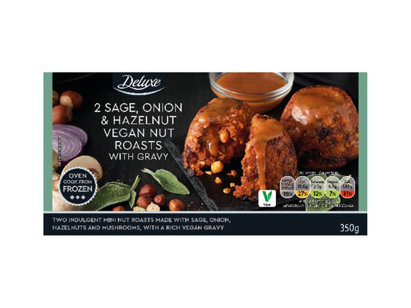 Deluxe Vegan Festive Nut & Veggie Roast with Gravy