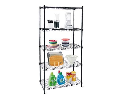 WORKZONE 5 Tier Black Shelving