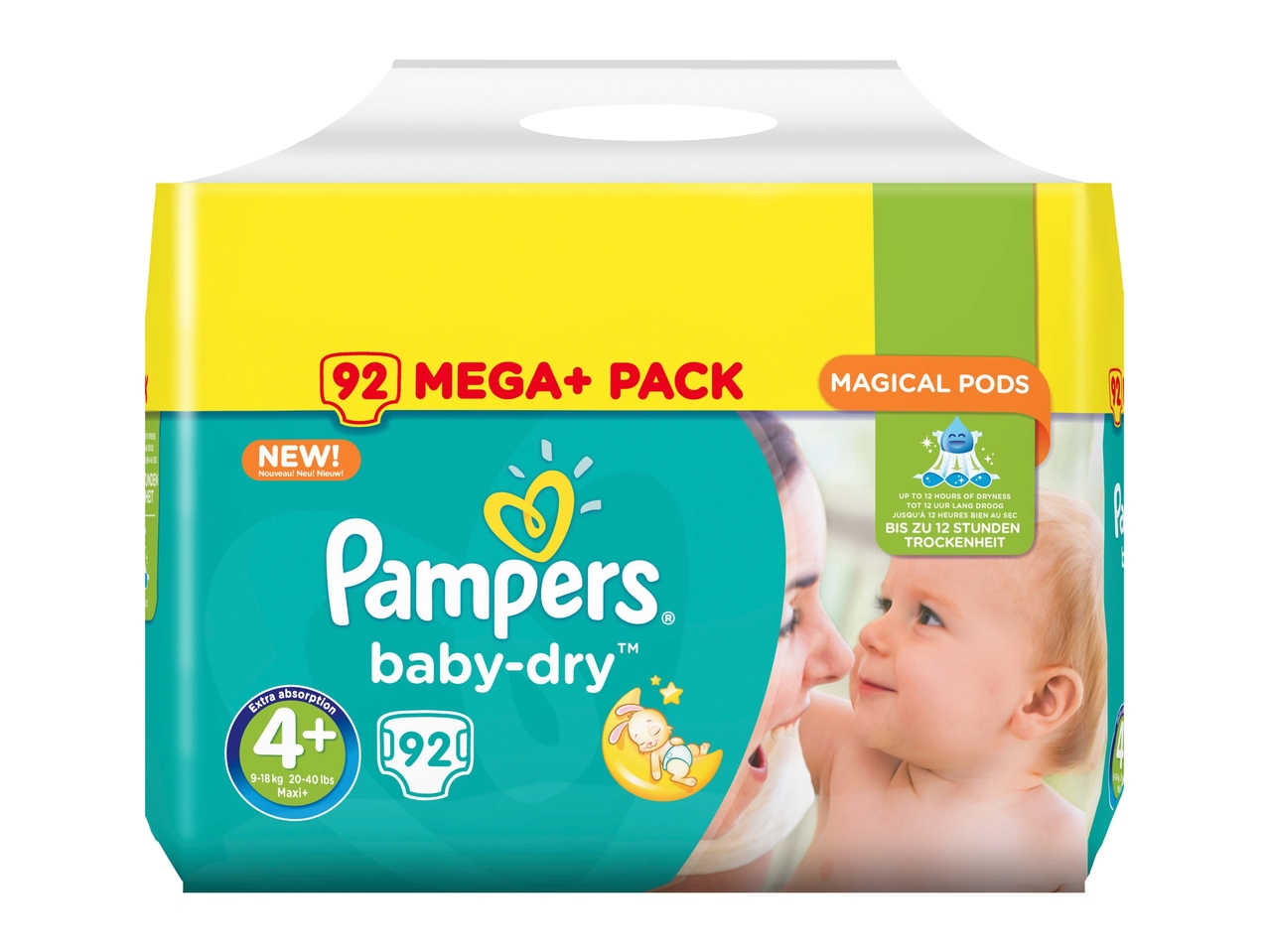 Pannolini Pampers BabY-Dry taglia 4+