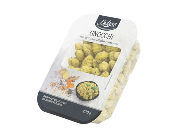 Gnocchi with Chickpeas, Turmeric and Chia Seeds