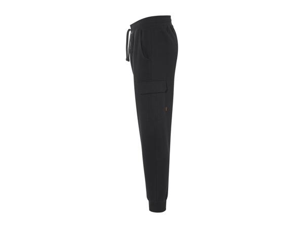 Livergy Men's Cargo Joggers - Black